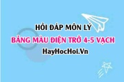 Bảng màu điện trở 4, 5 vạch và cách đọc? Vật lý 11